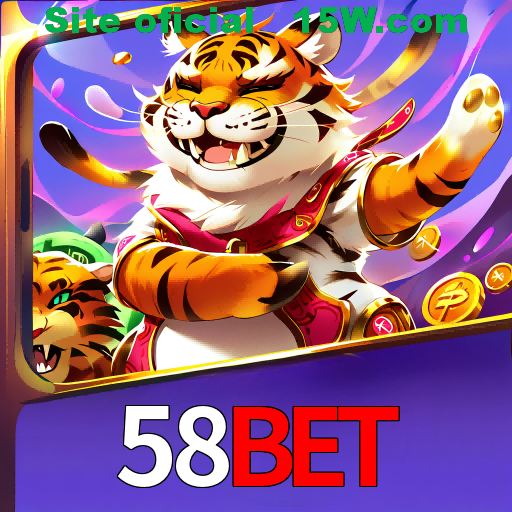 Imagem promocional da 58Bet mostrando a plataforma e suas vantagens